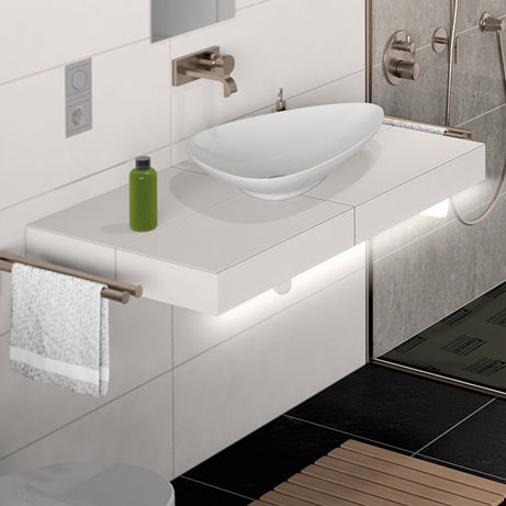 Tampo de banheiro em cerâmica - LAVADO-FLOAT G - LUX ELEMENTS
