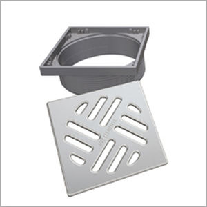 Grelha de sifão para box de banheiro - TUB-RA-S - LUX ELEMENTS - em aço inoxidável / em ABS