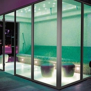 Divisória fixa - CONCEPT-DOOR-GFZ - LUX ELEMENTS - com vidro / em alumínio / em aço