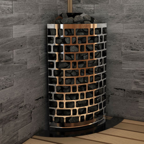 Forno para sauna seca elétrico - ARIES CORNER - Sawo - 0–5 kW / 5 kW–10 kW / de piso