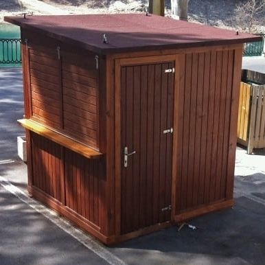Quiosque da linha comercial - MALAGA - Maderas Menur - para ambiente externo / em madeira / modular