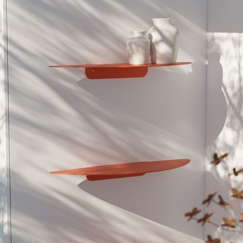 Estante de parede - LEAF  - IDDO - contemporânea / em aço inoxidável / para ambiente externo