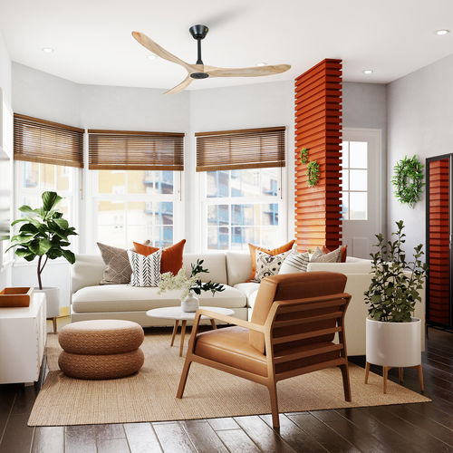 Ventilador de teto residencial - DC1_P7SW152 - KLASSFAN - para ambiente interno / em ABS / WiFi