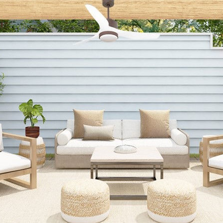Ventilador de teto residencial - DC6EXT_P4WI_L1CHOCEXT - KLASSFAN - para ambiente interno / em ABS / WiFi