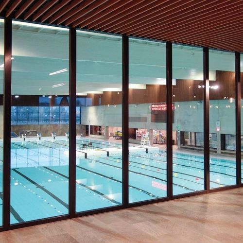 Divisória com junta seca - ClassicTeq EI 30 - ERIBEL FRANCE - fixa / com vidro / em alumínio