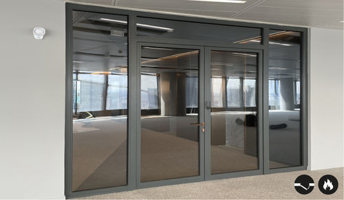 Porta interna - SteelTeq E30 - ERIBEL FRANCE - em aço / de abrir / contemporânea