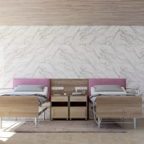Criado-mudo contemporâneo - NOOR - Seniorcare - em laminado melamínico / com base em melamina / retangular