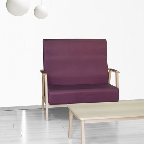Sofá contemporâneo - UNNA - Seniorcare - em tecido / com braços / com encosto alto