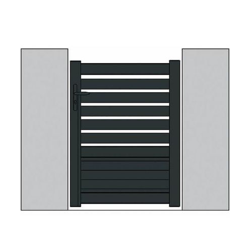 Portão de jardim em alumínio - Hélène 2/3 - USINE-ONLINE