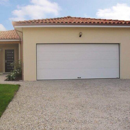 Portão seccionado para garagem - VILLA - USINE-ONLINE - em aço / em espuma de poliuretano / automático