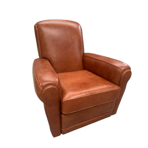 Poltrona Club contemporânea - Jersey - L'Atelier du Club - em couro / em abeto / feita à mão