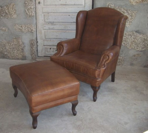 Poltrona Club tradicional - Renaissance - L'Atelier du Club - em couro / em abeto / feita à mão