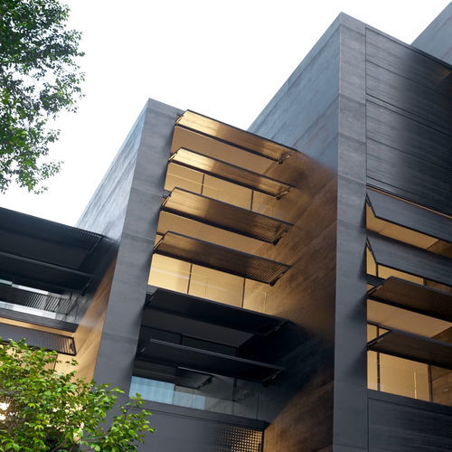 Brise pivotante - Motion 10810 - MOTION FACADES - em PRFV / metálico / em alumínio