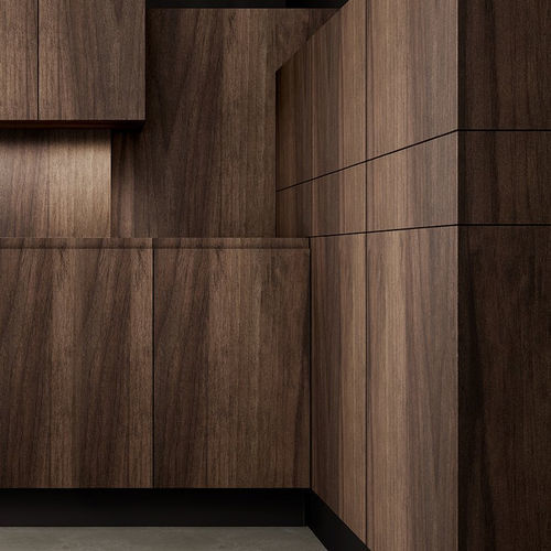 Painel decorativo de revestimento - Trissera Dark P50 - Saviola - de parede / em melamina / liso