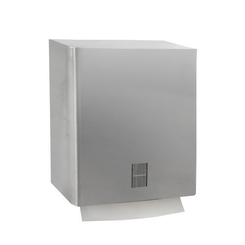 Dispenser de papel toalha de parede - SYNOX - LOGGERE - em aço inoxidável acetinado / da linha comercial / da linha comercial