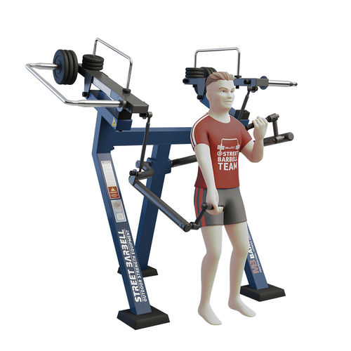 Aparelho de musculação curl de bíceps - MB 7.39  - Streetbarbell - para ambiente externo / da linha comercial