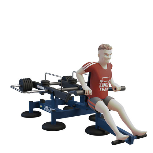 Aparelho de musculação tríceps sentado (seated dip) - MB 7.67  - Streetbarbell - para ambiente externo / da linha comercial