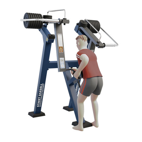 Máquina de remo para ambiente externo - MB 7.37 STANDING  - Streetbarbell - para estação de ginástica ao ar livre