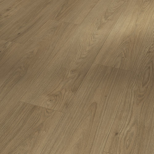 Piso laminado em HDF - OAK MONT BLANC BROWN  - PARADOR - flutuante macheado / efeito de madeira / da linha residencial