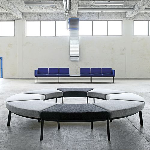 Banco estofado modular - System 2100 - BERNSTORFFSMINDE - contemporâneo / em tecido / com base metálica
