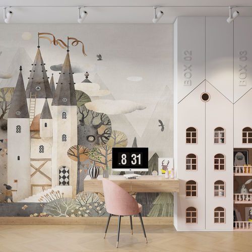 Papel de parede contemporâneo - CASTELLO INCANTATO - rimura Srl - em fibra de vidro / em poliéster / vinílico
