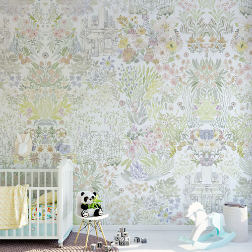 Papel de parede contemporâneo - GIARDINO - rimura Srl - em fibra de vidro / em poliéster / vinílico