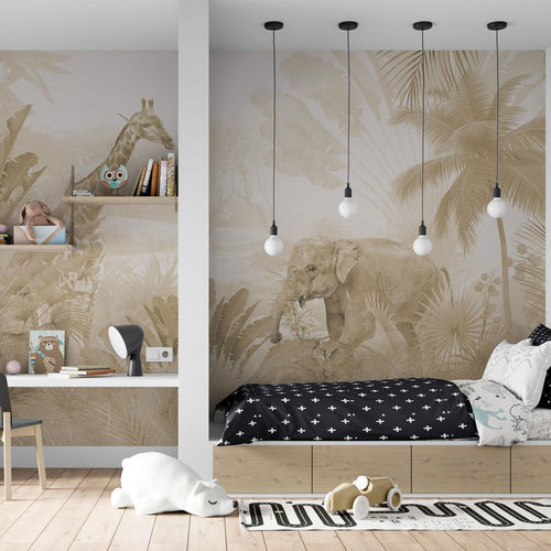 Papel de parede contemporâneo - GIUNGLA TROPICALE - rimura Srl - em fibra de vidro / em poliéster / vinílico