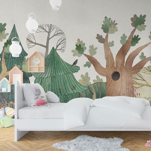 Papel de parede contemporâneo - FANTABOSCO - rimura Srl - em fibra de vidro / em poliéster / vinílico