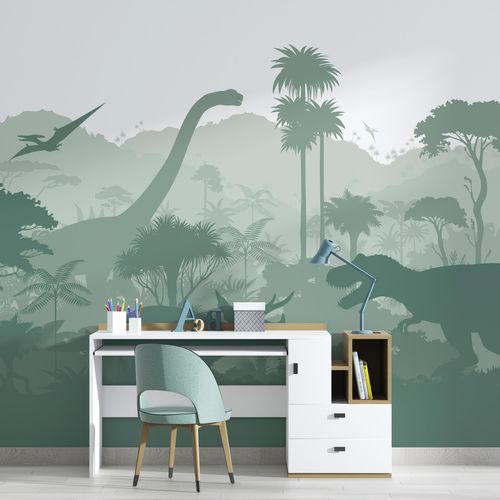Papel de parede contemporâneo - JURASSIC PARTY - rimura Srl - em tecido não tecido / em fibra de vidro / em poliéster