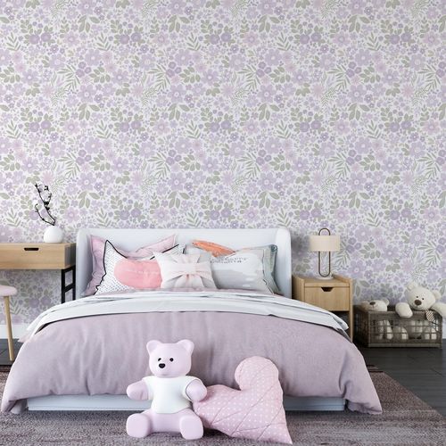 Papel de parede contemporâneo - LILLY - rimura Srl - em tecido não tecido / em fibra de vidro / em poliéster