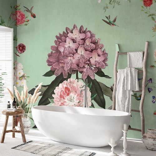 Papel de parede contemporâneo - BLUMEN - rimura Srl - em tecido não tecido / em fibra de vidro / em poliéster