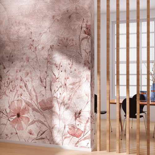 Papel de parede contemporâneo - SILVER - rimura Srl - em linho / floral / efeito papel de parede