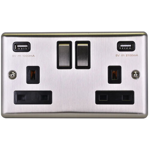 Tomada elétrica - 776 - GL - USB / para equipamento informático / múltipla