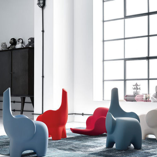 Poltrona de design original - ELEPHANTO  - LILIPOPART - em polietileno / em alumínio anodizado / ergonômica