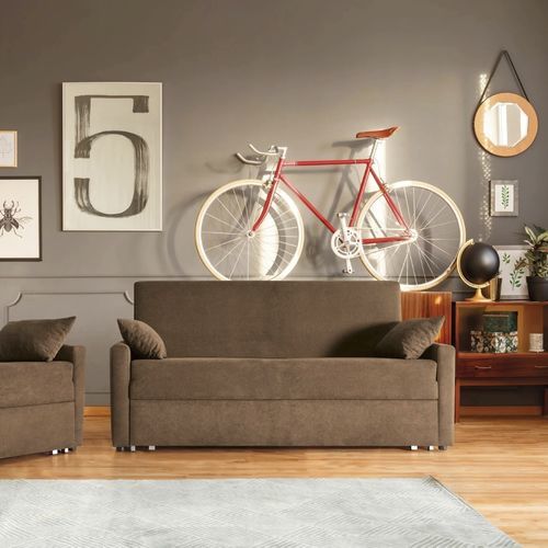 Sofá-cama - ISA - FRANCEBANON - contemporâneo / em tecido / com braços