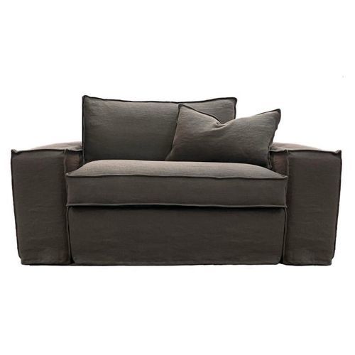 Poltrona design - CHARLES XL - HOME SPIRIT - em espuma / em linho / de penas