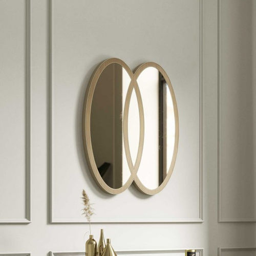 Espelho de parede - Cocktail - Stylish Club - contemporâneo / oval / em bronze