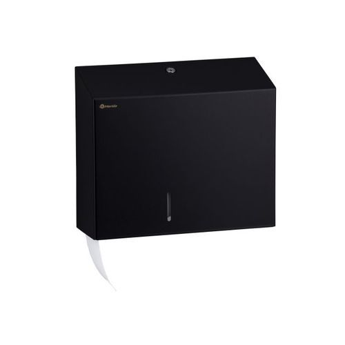 Dispenser de papel higiênico de parede - BSC101 - Merida. Sp. z o.o. - em aço inoxidável / preto / da linha comercial