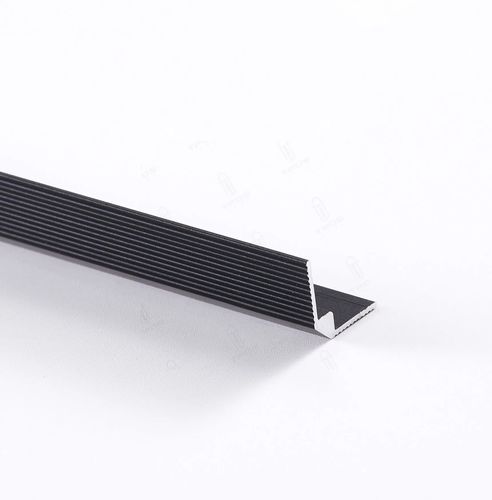 Perfil de separação em alumínio - TPOS decorative material ltd. - para parede divisória / de seção retangular / preto