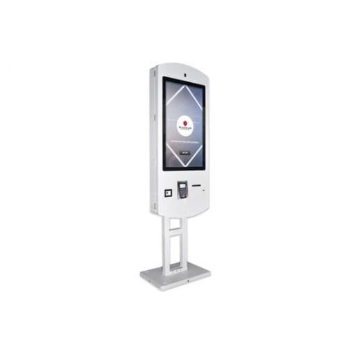 Totem interativo para restaurante - SelfKiosk - DYMENSION - para ambiente interno / de piso / com tela sensível ao toque