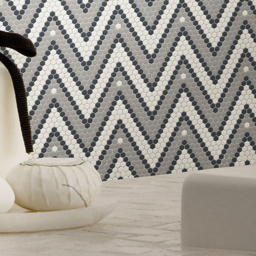 Pastilhas para ambiente interno - HERRINGBONE SERIES - TESSERE - para sala / de parede / de piso