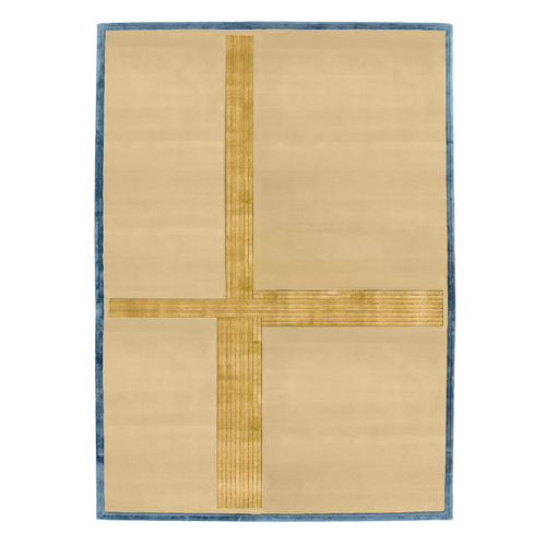 Tapete contemporâneo - EBB & FLOW Beach C10011 - Softicated - geométrico / de lã / em seda