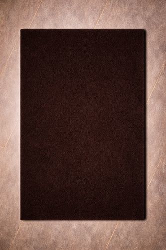 Tapete contemporâneo - DARK BRAUN - Softicated - de cor lisa / em capitonê / de lã