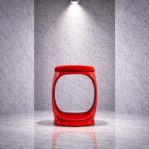 Banqueta contemporânea - SIGNET RING B10010 - Softicated - em veludo / com base em poliuretano / estofada