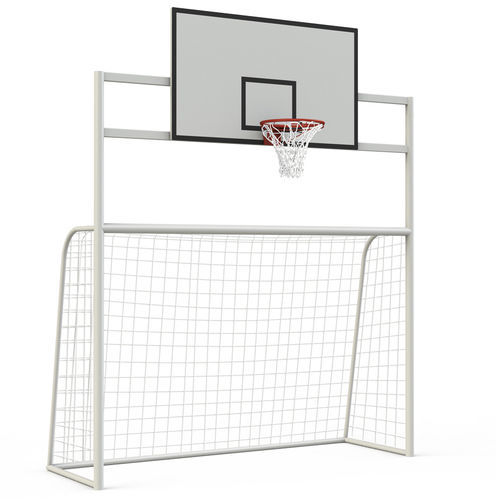 Trave de gol multiesportes para futebol, handebol e basquetebol - FE02  - GOTINSHTAIN EOOD - metálica / fixa / branca