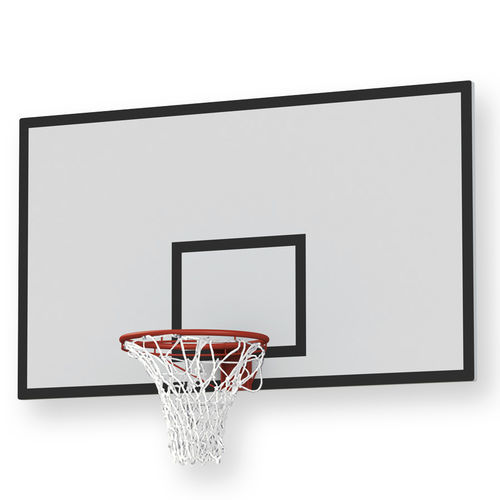 Tabela de basquete metálica - BK02 - GOTINSHTAIN EOOD - retangular / branca / preta