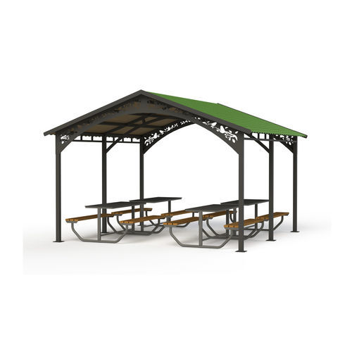 Gazebo em madeira - GAB11-3  - GOTINSHTAIN EOOD - metálico / em polietileno de alta densidade (PEHD) / com estrutura metálica