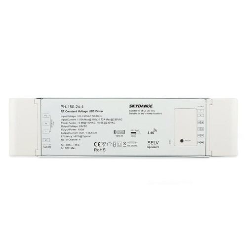 Fonte de alimentação elétrica CA/CC - SK-PH-150-24-4 - Ledpoint - de embutir / com saída simples / da linha residencial