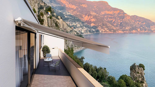 Toldo reto com box - 215 - Lavia Outdoor Living Space - motorizado / manual / para pátio