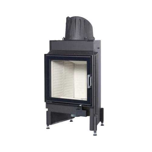 Lareira embutida fechada a lenha - 55x51 K 2.0 - AUSTROFLAMM - com 1 face / metálica / em vidro